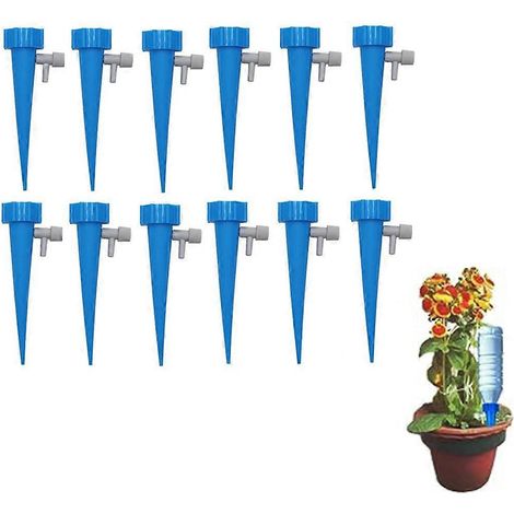 Piquets d'arrosage automatique réglables pour plantes arrosage goutte à goutte intérieur et extérieur adaptés pour les vacances (1/5)