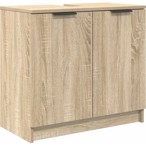 Maison Exclusive - Gabinete de Baño con puerta Roble Sonoma 64,5