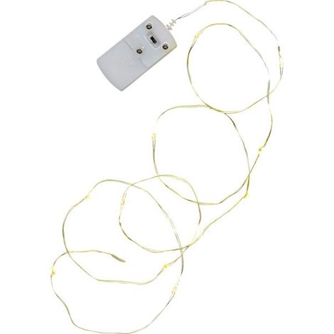 Guirlande lumineuse LED, 1 m, finition dorée, pour la décoration intérieure, les fêtes, le jardin et les événements, design pratique.-AquaForge (1/4)