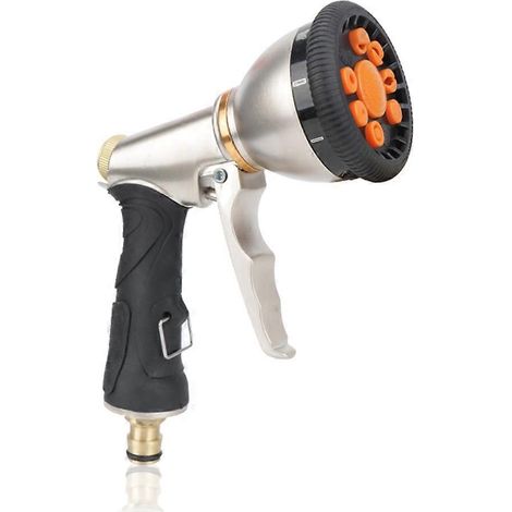 Irrigation Tool Car Washer Rotary Water Spray Gun Garden Watering Sprinkle Adjustable High-Pressure Variable Flow Controls (1/5)