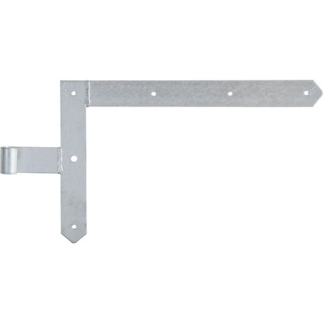 ALBERTS Tor-Winkelband/Rahmen, spitz, oben, feuerverzinkt, HxL 250x400mm, Rolle Ø13mm