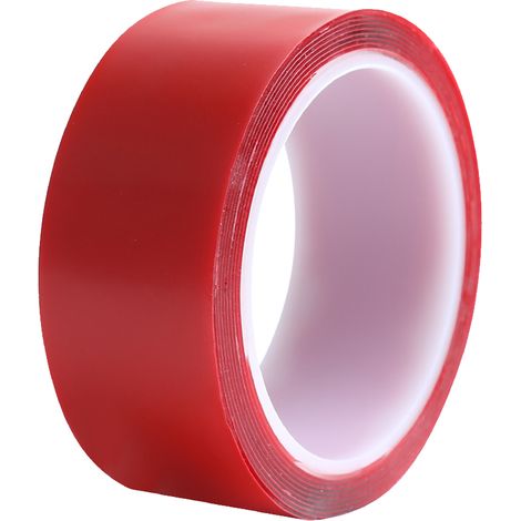 Ruban adhésif double face acrylique résistant, imperméable et lavable, transparent, sans traces, idéal pour la réparation de tapis, de murs, à la maison ou pour le bricolage. (1/5)