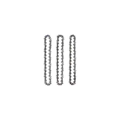 Lot de 3 Chaînes de Tronçonneuse pour Guide-Chaîne de 14" (35 cm), 52 Maillons d'Entraînement, Faible Rebond, Compatibles avec Husqvarna, McCulloch, Bosch, Ferrex, Primaster et autres TRIMEC (1/4)
