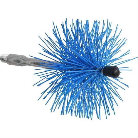 Deshollinador Cepillo Nylon Eje Flexible 120 mm.