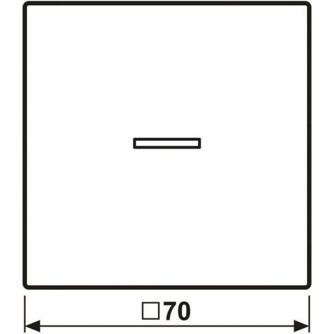 JUNG HOME Pulsante 1 volta, con simboli a freccia, con conduttore di luce, Duroplast, serie LS, bianco alpino BT LS 17101 P WW