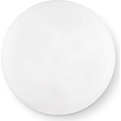 Ideal Lux Simply - Plafón de techo grande de 4 luces Blanco, E27