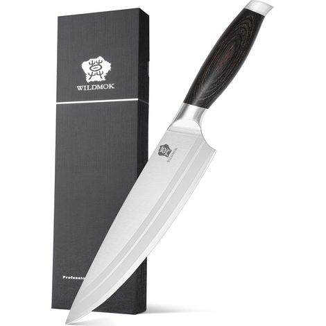 Chef Knife 20.5cm German Steel Kitchen Knives Chef Knives with Pakkawood Handle Gift Box (1/5)