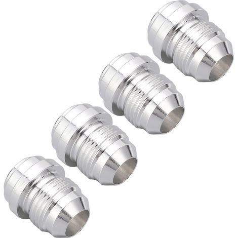 raccords de tuyauterie AN8 3/4" mâles en alliage d'aluminium usiné, à souder. (1/5)