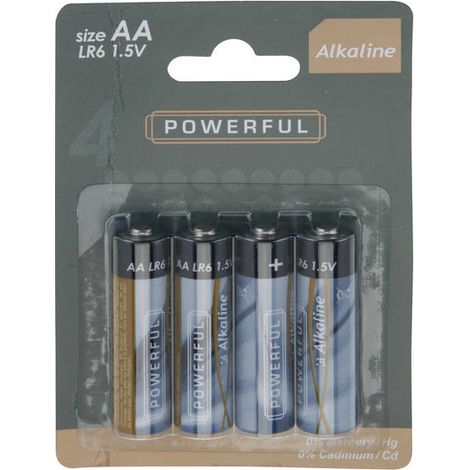 OFFERTA 3 PZ 4 PILE ALCALINE STILO AA 1,5V