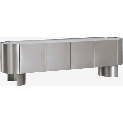 SKLUM TV-Möbel aus Edelstahl Luena Gebürsteter Edelstahl &x2194&xFE0E 180 cm                                  (1/5)