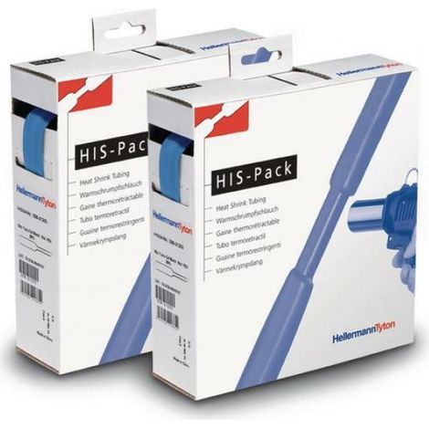 Hellermann tyton termoretractil 2:1 mb 6,4/3,2 bu 5 metros azul 300-30646