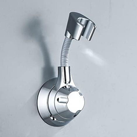 Support de douchette à main, support de douche réglable à 360°, support de pomme de douche en pâte solide, sans perçage, support de douche universel, support mural, plastique ABS (1/5)