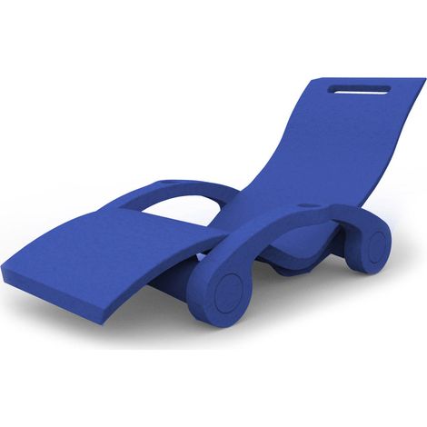 Sedia a sdraio SERENDIPITY CHAISE con supporti Blu (1/5)