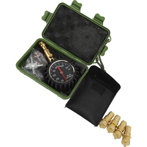 Kit de dégonflage de jauge de pression d'air de pneu, outil Portable Anti-Collision pour voiture moto vélo camion SUV (1/2)