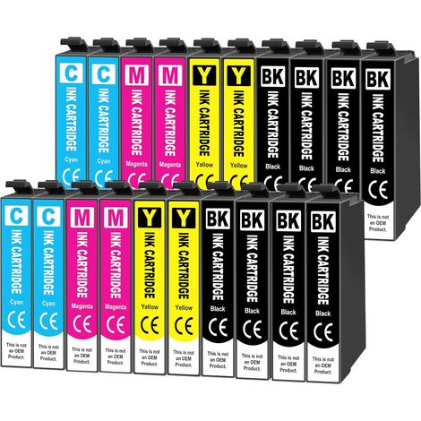 Lot de 20 Cartouches d'encre Compatibles pour Epson 604XL (1/5)
