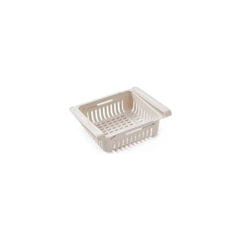 Boite Rangement Frigo Réfrigérateur Escamotable avec Tiroir Organisateur, Rangement Cuisine & Frigo Rétractable, Convient La Plupart des Réfrigérateurs, p-Crezuo