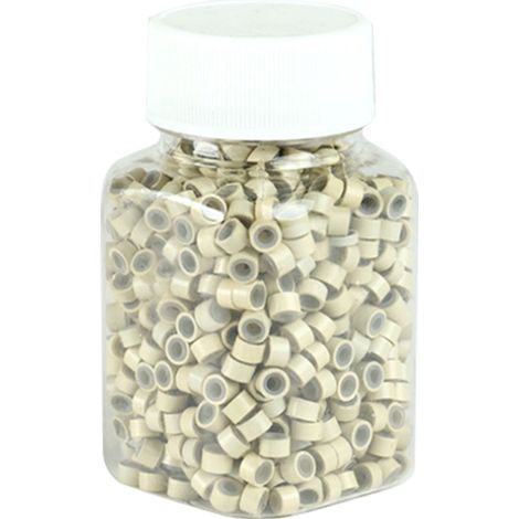 500 anneaux silicone double épaisseur pour extensions de cheveux, perles micro-lien à pince ferme, salon coiffure (13) (1/5)