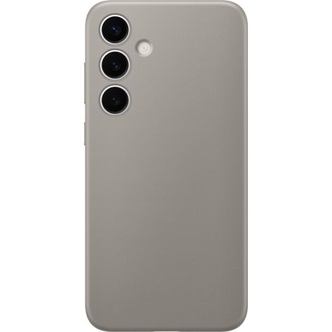 Samsung GP-FPS926HCAAW S24+ S926 Hülle, dunkelgrau/taupe, veganes Leder (1/5)