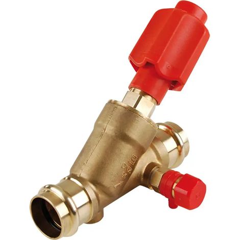 Seppelfricke Valvola a flusso libero SPS® con raccordo a pressare integrato per profilo M o V, non a salire, con scarico, d15 (DN15), ottone Tipo 4626.10, tw0022229
