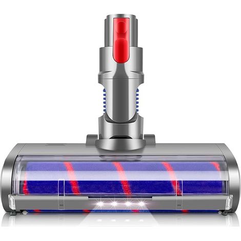 Cepillo giratorio suave para suelos E.LUO, compatible con aspiradoras Dyson V7, V8, V10, V11 y V15, cabezal giratorio motorizado. (1/4)