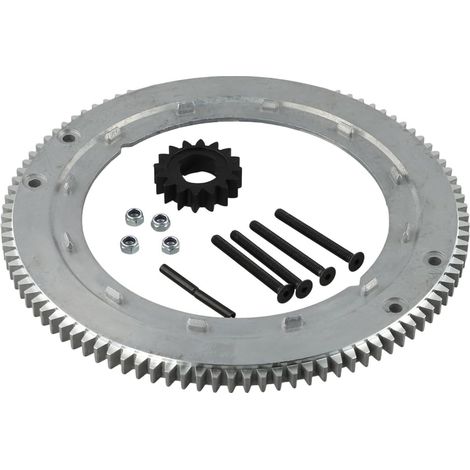 Kit de roue d'inertie 696537 pour tracteurs à gazon Toro 399676 392134 71300 – Mécanisme de manivelle robuste pour tondeuse de jardin Argenté (1/5)