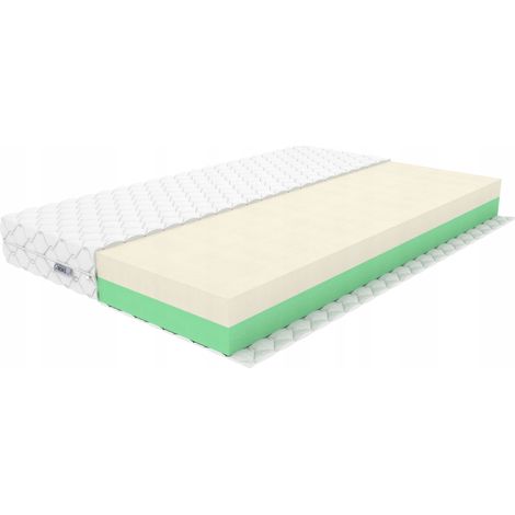 Materasso 120x200 17cm HR40kg/m3 Due livelli di durezza in uno H3 / H4 con rivestimento (1/5)