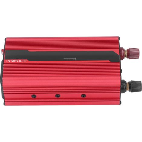 Onduleur 12V DC 1000W convertisseur solaire protection sécurisée pour véhicule appareil 12V vers 110V avec pinces crocodiles (1/5)