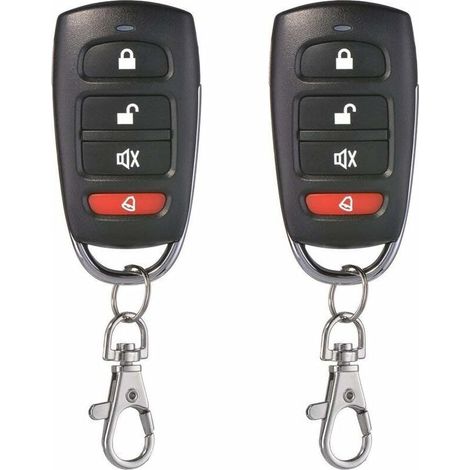 Télécommande Porte Garage - Clonage 433 MHz - 4 Boutons - Pour Portes Électriques Barrières Ascenseurs - Lot de 2 (1/5)