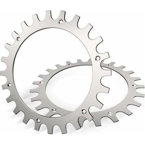 Crampons En Acier Inoxydable De Qualité Supérieure Pour Tondeuse À Gazon Worx Landroid Modèle S/M Épaisseur 2mm, Amélioration De La Traction - Ébavurage Poli - Diamètre De La Roue : 205 Mm (1/5)
