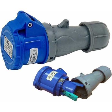 Enchufe CEE 2Pt IP44 Conexión Rápida Rosa