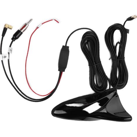 Antenne universelle en forme d'aileron de requin 470-860 MHz à fixation sur toit pour décodeur TV numérique de voiture (1/5)