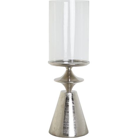 Portavela Aluminio Cristal 21X21X67 Plateado (1/4)