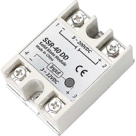 Relais statique SSR 40DD en cuivre pur, puce intelligente, performance stable, haute sécurité, commutateur électronique 40A, module fiable pour usage industriel (1/3)