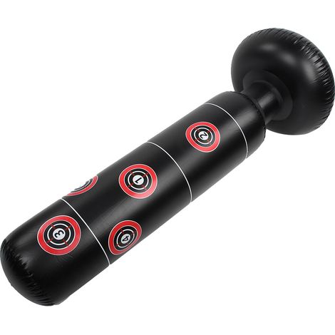 Colonne de boxe gonflable pour adultes et enfants, sac de sable souple et pliable de 155 cm (1/5)