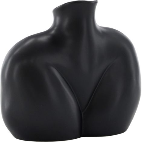 Vase Corps Féminin en Céramique "Harvey" 17cm Noir (1/5)