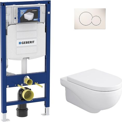 Pack Bati support Geberit et WC mural suspendu NUVOLA (1/5)