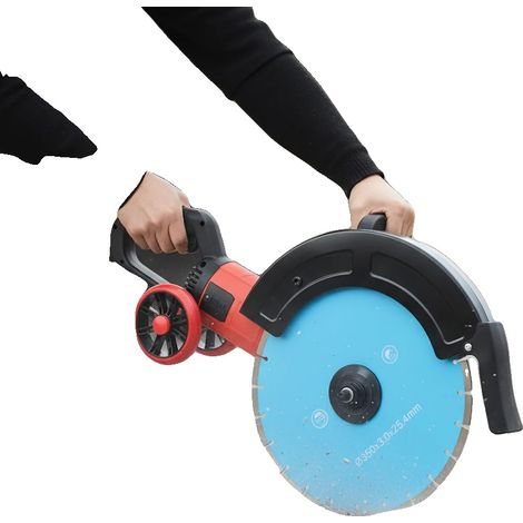 Sierra eléctrica para hormigón, hoja de 350 mm, potencia de 3500 W, velocidad de 3800 rpm, profundidad máxima de corte de 135 mm, diseño a prueba de polvo. (1/5)