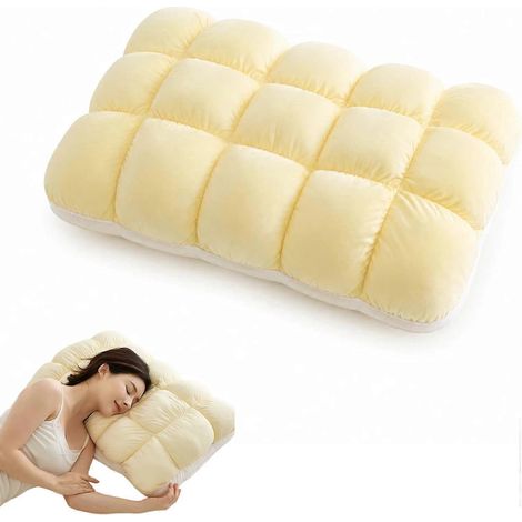 Oreiller Marshmallow rafraîchissant, oreiller moelleux et respirant, alternative au duvet, idéal pour dormir sur le côté, sur le dos ou sur le ventre. (1/5)