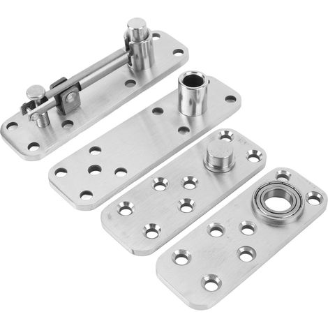 Charnière de porte invisible en acier inoxydable robuste, capacité de charge de 600 lb, réglable pour portes en bois et aluminium (1/5)