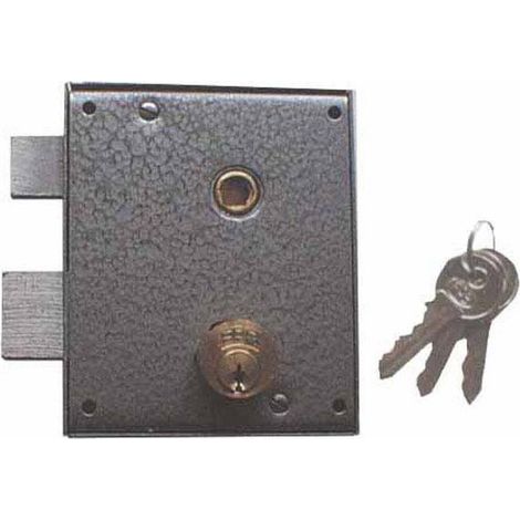 Serratura per Porte in Ferro con Cilindro Corto Sinistro 611 FPB