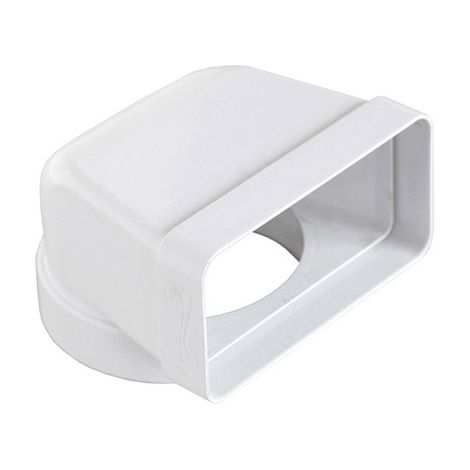 CURVA VERTICALE PER PASSAGGIO DA TUBO TONDO A RETTANGOLARE- D. 150/220x90 mm- FIRST- pezzi 1