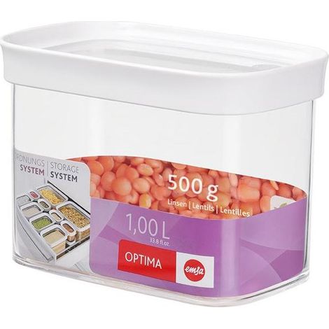 EMSA 513557 recipiente per cibo Rettangolare Scatola 1 L Trasparente 4 pz (1/5)