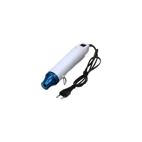 220VMini Pistolet à Air Chaud, Décapeur Thermique Portatif, Pour Emballage Rétractable, Gaine Thermorétractable, Fournitures de Résine époxy, Gaufrage,Bricolage à la Main (Blanc) (1/4)