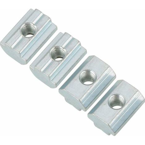 20pcs Écrou coulissant standard Écrou à glissière en T en acier au carbone galvanisé pour les accessoires de profilés en aluminium(T Nut Typ 40 M6) (1/5)