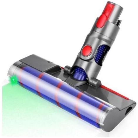 Bürste kompatibel mit Dyson V7, V8, V10, V11 und V15 Staubsaugern, motorisierte Turbo-Rotationsbürste mit LED, Staubsaugerdüsen-Aufsatz, für Hartböden und Teppiche, Dyson V8 Bürste (1/4)