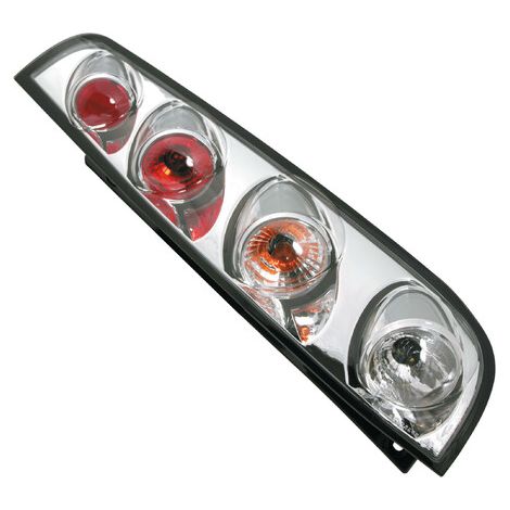 Coppia fanali posteriori - compatibile per  Ford Fiesta V (11/01-12/05) - Cromo