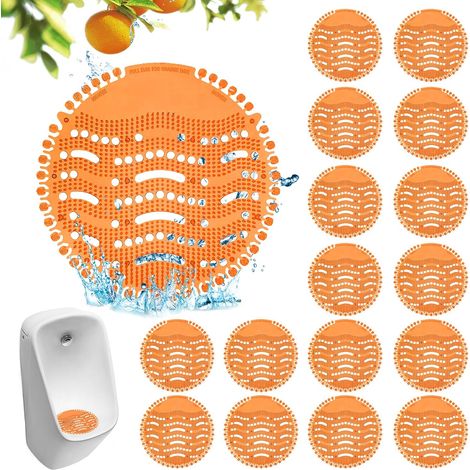 Urinal Screens, 16 Pieces Urinal Deodorizer, Urinal Filter, Urinal Pellets, Urinal Mat Deodorizer for Hotels Toilets (1/5)
