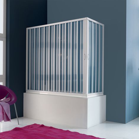 Siro - Box doccia per vasca ad angolo L.160X70 cm ad ante