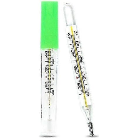 Thermomètre médical en verre mercuriel 2025, grand écran, équipement de mesure clinique (1/5)