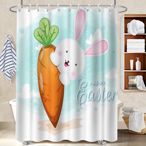 Rideau de bain 180x180 déco d‘intérieur polyester pour salle de bain pour une déco moderne (1/5)